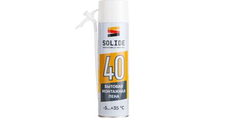 Пена монтажная бытовая всесезонная SOLIDE Foam 40 (500мл)