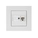 Розетка компьютерная 1xRJ45 (Cat6, скрытая) белая, RITA, MUTLUSAN
