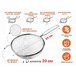Дуршлаг с ручкой из нерж.стали, диам.20см,  PERFECTO LINEA
