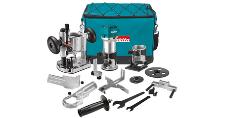 Фрезер кромочный MAKITA RT 0702 CX2 + аксессуары в сумке