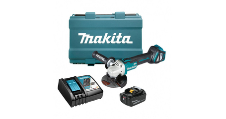 Аккум. углошлифмашина MAKITA LXT DGA 511 RT кейс MakPac 2