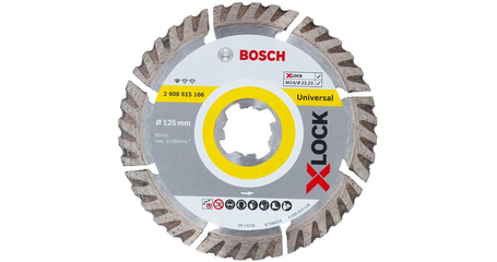 Алмазный круг 125х22,23 мм универс. сегмент. X-LOCK Standard for Universal BOSCH