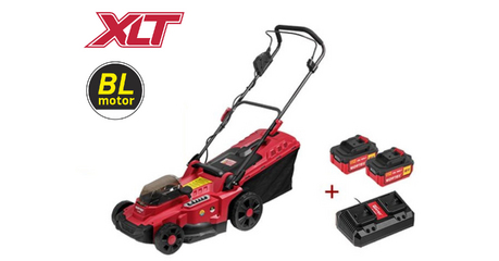 Газонокосилка аккумуляторная WORTEX CLM 3836 ALL1 XLT SET БЕСЩЁТ.ДВИГ., 18В+18В, 2акб, 4Ач, шир.3