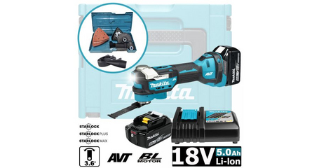 Аккум. многофункциональный инструмент (реноватор) MAKITA LXT DTM 52 RTJX1 MAKPAC