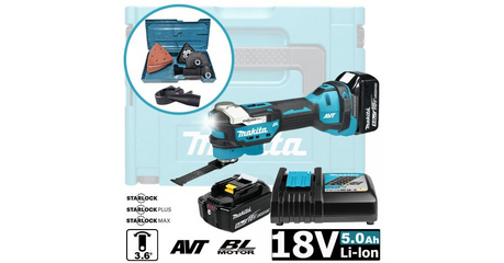 Аккум. многофункциональный инструмент (реноватор) MAKITA LXT DTM 52 RTJX1 MAKPAC