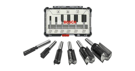 Набор пазовых фрез 6мм (6шт) BOSCH