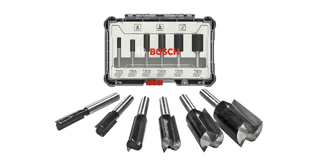 Набор пазовых фрез 6мм (6шт) BOSCH