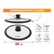 Крышка стеклянная, 260 мм, с силиконовым ободом, круглая, Handy (Хенди), PERFECTO LINEA