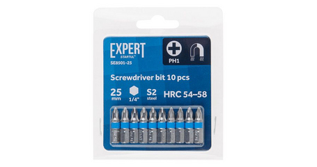 Насадка крестообразная PH1 25мм 10шт EXPERT STARTUL (SE8501-25)