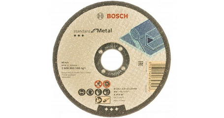 Круг отрезной 125х2.5x22.2 мм для металла Standart BOSCH