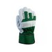 Перчатки спилковые комбинированные, XL, серый/зелёный, Jeta Safety