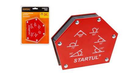 Угольник магнитный для сварки 34кг STARTUL PROFI (ST8540-34)