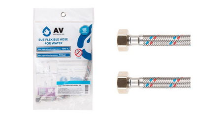 Подводка гибкая, SUS, гайка 1/2
