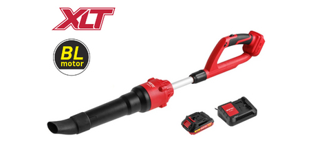 Аккум. воздуходувка WORTEX BB 2018-1 D ALL1 XLT SET 18В, БЕСЩЁТ., 162-450 м.куб/ч, 72-190 км/ч