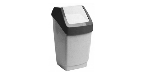 Контейнер для мусора ХАПС 15л (мраморный) IDEA