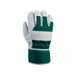 Перчатки спилковые комбинированные, 10/XL, серый/зелёный, Jeta Safety