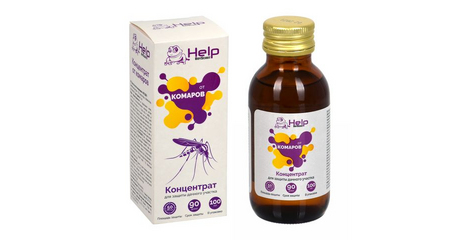 Концентрат от комаров более 50 соток, инсектицидный, 100 мл,  HELP