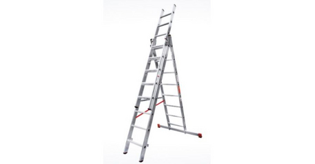 Лестница алюм. 3-х секц. 211/484/224 см 3х8 ступ. 14,3кг  NV3230 Новая Высота