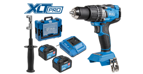 Аккум. дрель-шуруповерт BULL SR 1805 Xcase XLTpro, 2х6 А*ч, БЕСЩЕТ., 18 В, 120 Н*м, БЗП(мет.) 13 мм