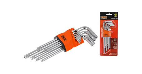 Набор ключей Torx T10-T50 9шт длинных PRO STARTUL (PRO-87109)