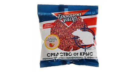 Отрава от грызунов (зерновая приманка) Домовой Прошка 