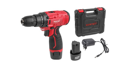 Аккум. дрель-шуруповерт WORTEX LX BD 1215 Li в чем. 12 В, 25 Н*м, 2х1.5 А*ч, БЗП 10 мм
