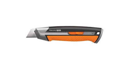 Нож с выдвижным, сменным лезвием 25мм CarbonMax FISKARS