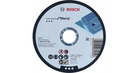 Круг отрезной 125х1.0x22.2 мм для металла Standard for Metal BOSCH
