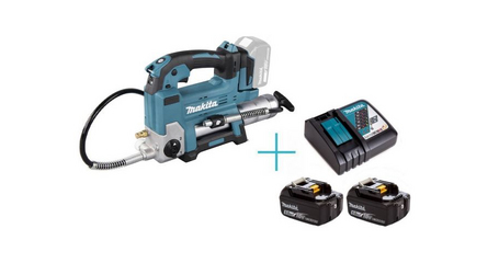 Аккум. шприц для смазки MAKITA LXT DGP180Z + АКЦИЯ (Аккумулятор 5.0 А/ч 2 шт., ЗУ DC18RС)