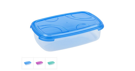 Контейнер пласт. прямоуг. 2 л, с крышкой, Frigo Plus, DRINA