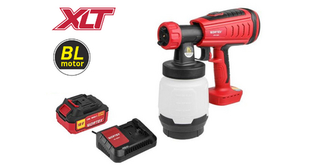 Аккум. краскораспылитель WORTEX CPS 1808 в кор. ALL1 XLT SET БЕСЩЁТ.ДВИГ., 18 В, 1 акк., 4 Ач, 10
