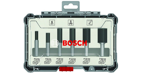 Набор пазовых фрез 8мм (6шт) BOSCH
