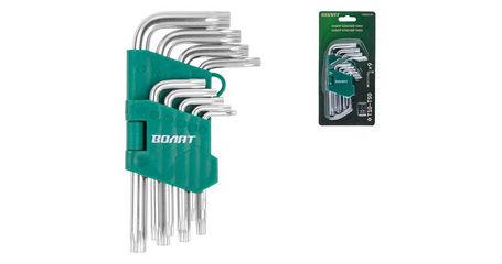 Набор ключей Torx T10-T50 9шт коротких ВОЛАТ