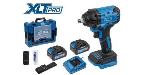 Аккум. ударный гайковерт BULL SC 1804 Xcase, XLTpro, БЕСЩЕТ., 18 В, 400 Н*м, 1/2