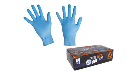 Перчатки нитриловые Light, р-р 10/XL, синие, уп.100 шт, Jeta Safety