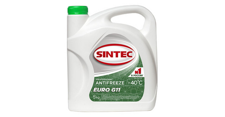 Антифриз Sintec-40 G11 Euro (зеленый) 5кг