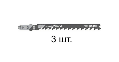 Пилка лобз. по дереву T144D (3 шт.) BOSCH