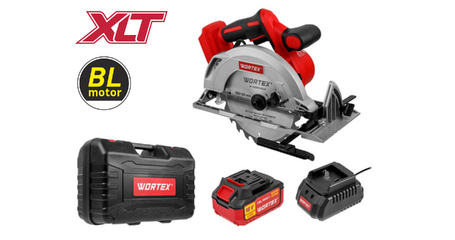 Аккум. циркулярная пила WORTEX CCS 1819-1 в чем. ALL1 XLT SET БЕСЩЕТ., 18 В, 185 мм, до 63 мм