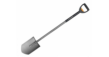 Лопата штыковая телескопическая закругленная SmartFit FISKARS