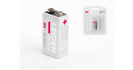 Батарейка 6LR61 (6LF22) 9V alkaline 1шт. LEIDEN ELECTRIC