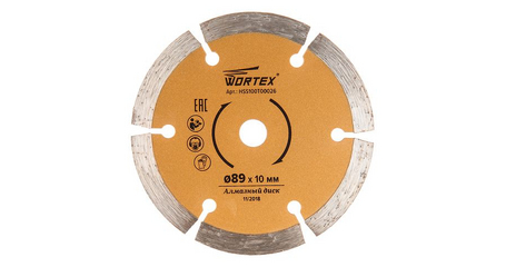 Диск пильный по керамике 89x10 мм HS S100 T WORTEX для HS 2865