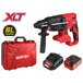 Аккум. перфоратор WORTEX CRH 1824-2 в чем. ALL1 XLT SET БЕСЩЕТ., 18 В, 2.6 Дж, 26 мм, 1х4 А*ч