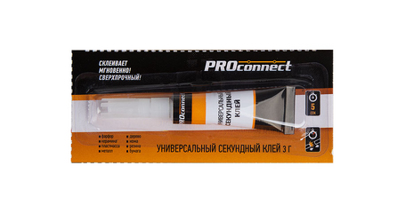 Клей универсальный секундный(3 г) на мульти-карте Proconnect