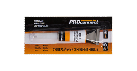 Клей универсальный секундный(3 г) на мульти-карте Proconnect