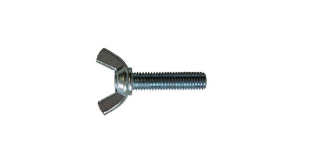 Винт М6х25 мм барашковый, цинк, DIN 316 (4 шт в зип-локе) STARFIX
