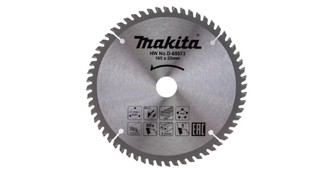Диск пильный универсальный 165x20x2.2x60T STANDART MAKITA