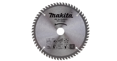Диск пильный универсальный 165x20x2.2x60T STANDART MAKITA