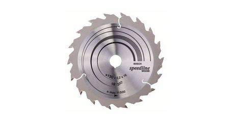 Диск пильный 130х16 мм 18 зуб. по дереву SPEEDLINE WOOD BOSCH
