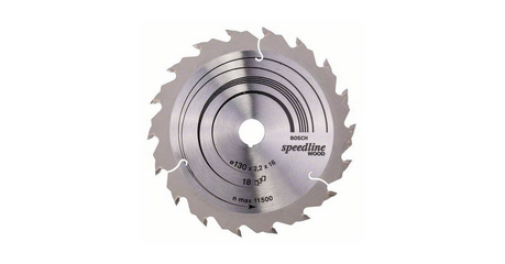 Диск пильный 130х16 мм 18 зуб. по дереву SPEEDLINE WOOD BOSCH