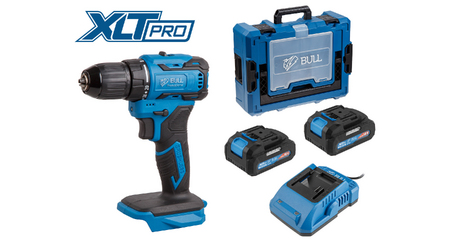 Аккум. дрель-шуруповерт BULL SR 1804 Xcase XLTpro БЕСЩЕТ., Импульс., 18 В, 45 Н*м, 2х2 А*ч, з/у 2 А